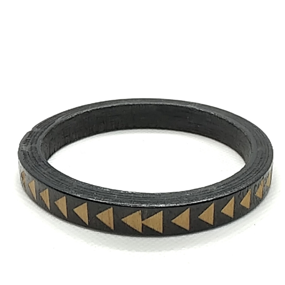 Wooden bangle bracelet